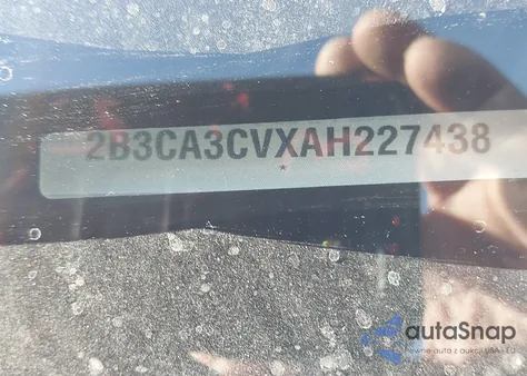 2010 Dodge Charger Sxt из США, поврежденный, VIN 2B3CA3CVXAH227438